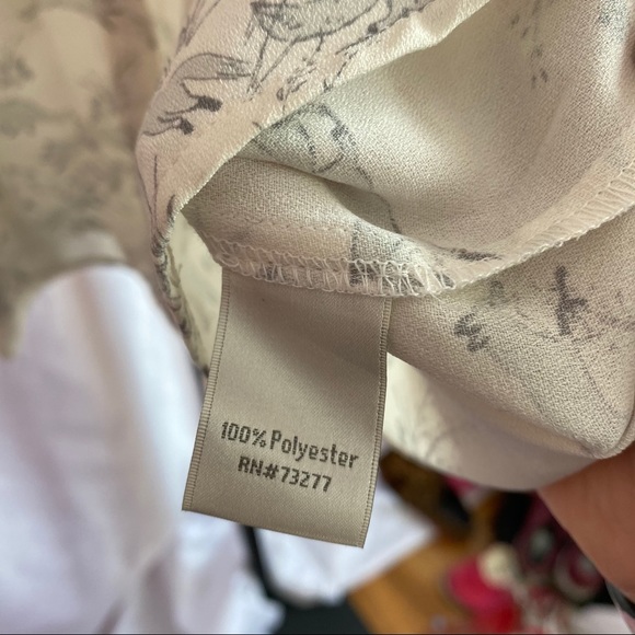 LC by Lauren Conrad Fox Print Tank Top, sz Medium - Picture 3 of 7